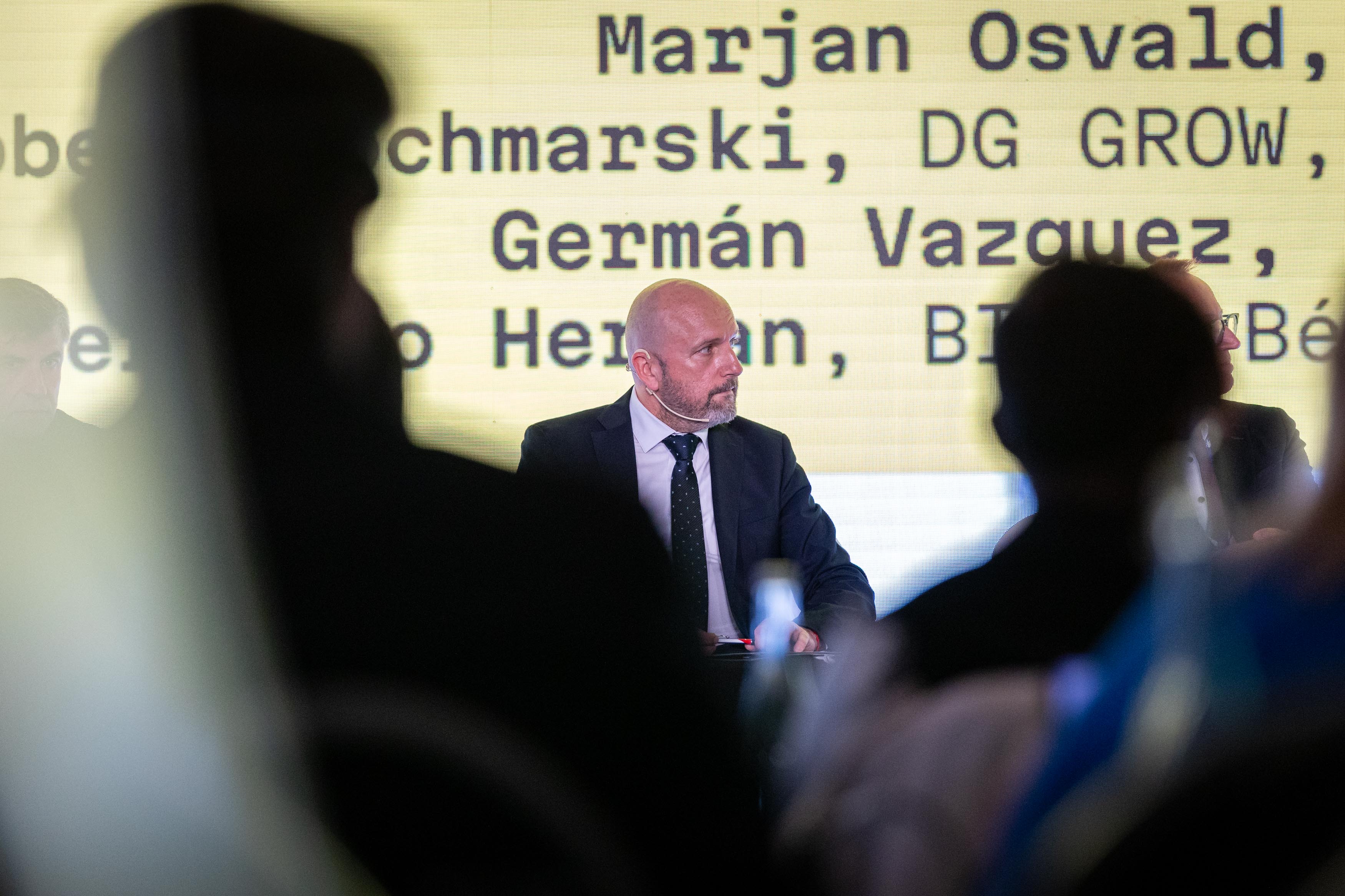 Speaker at an international postal forum