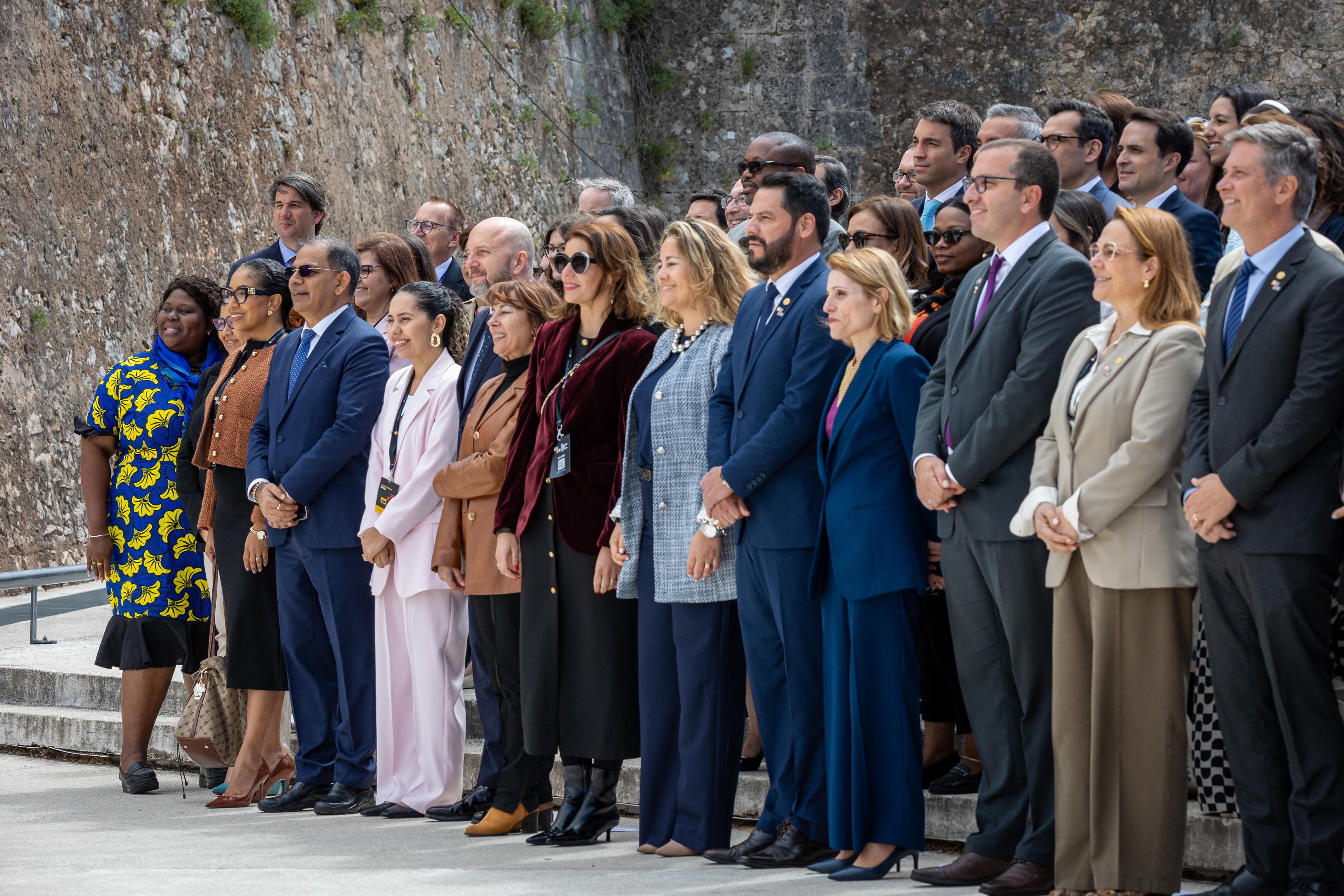 Congress delegates gathered for a group portrait